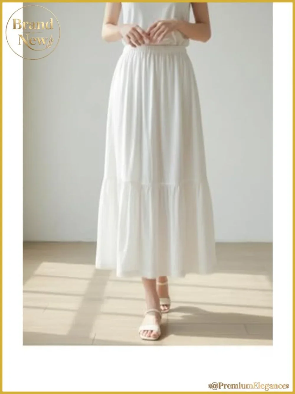 Women Half Slip Viscose Linen Underskirt Vintage Dress Extender Elastic Waist
